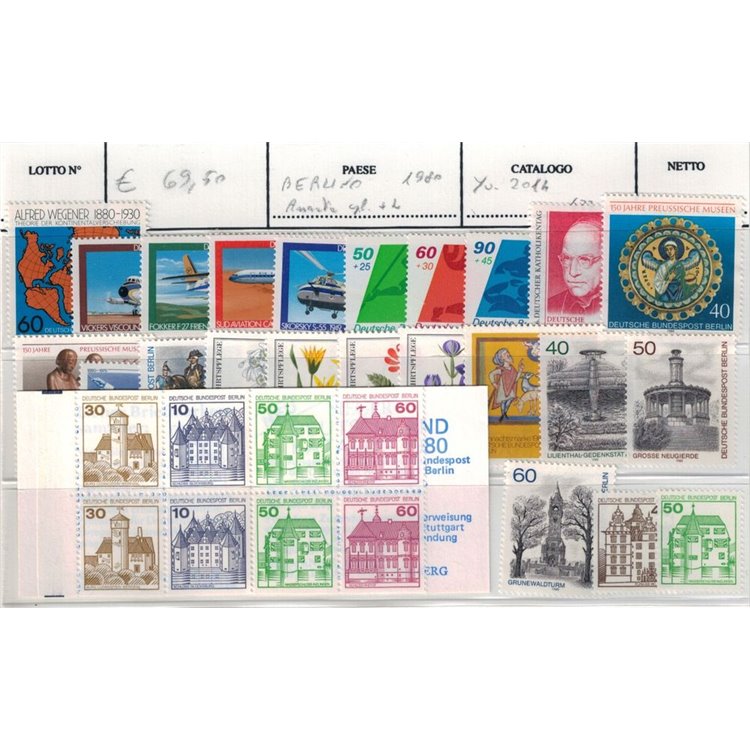 BERLINO 1980 Annata completa 31v MNH**