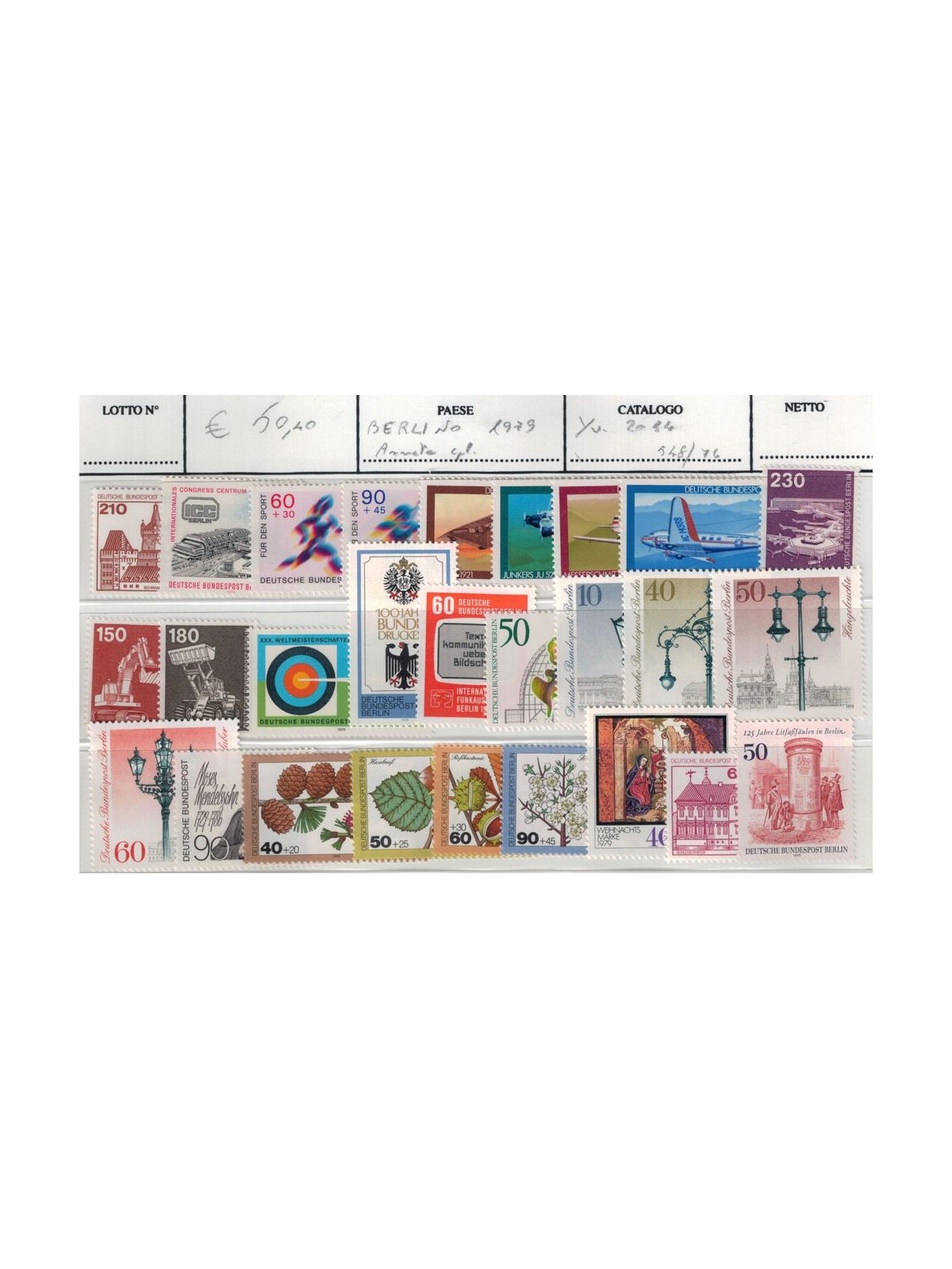 BERLINO 1979 Annata completa 27v MNH**