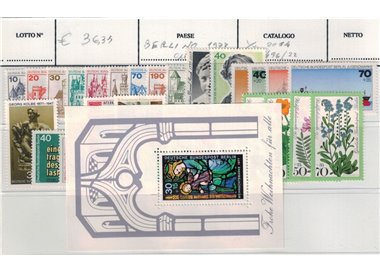 BERLINO 1977 Annata completa 28v + 1 BF MNH**
