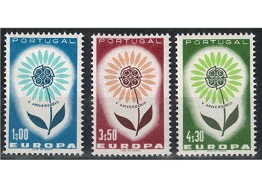 PORTUGAL 1964 Europe 3v MNH**