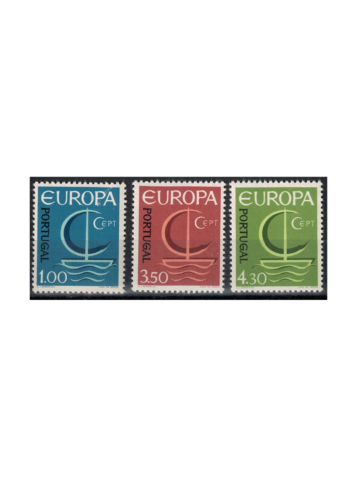 PORTUGAL 1966 Europe 3v MNH**