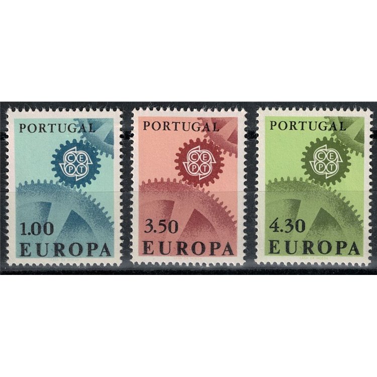 PORTUGAL 1967 Europe 3v MNH**