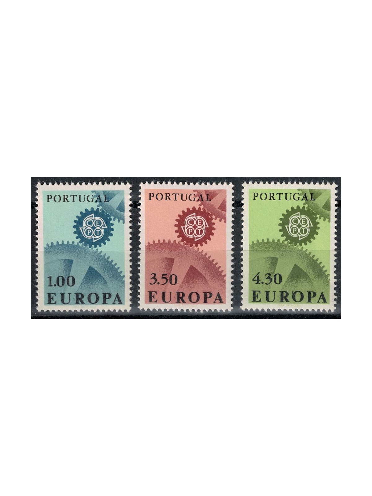 PORTUGAL 1967 Europe 3v MNH**