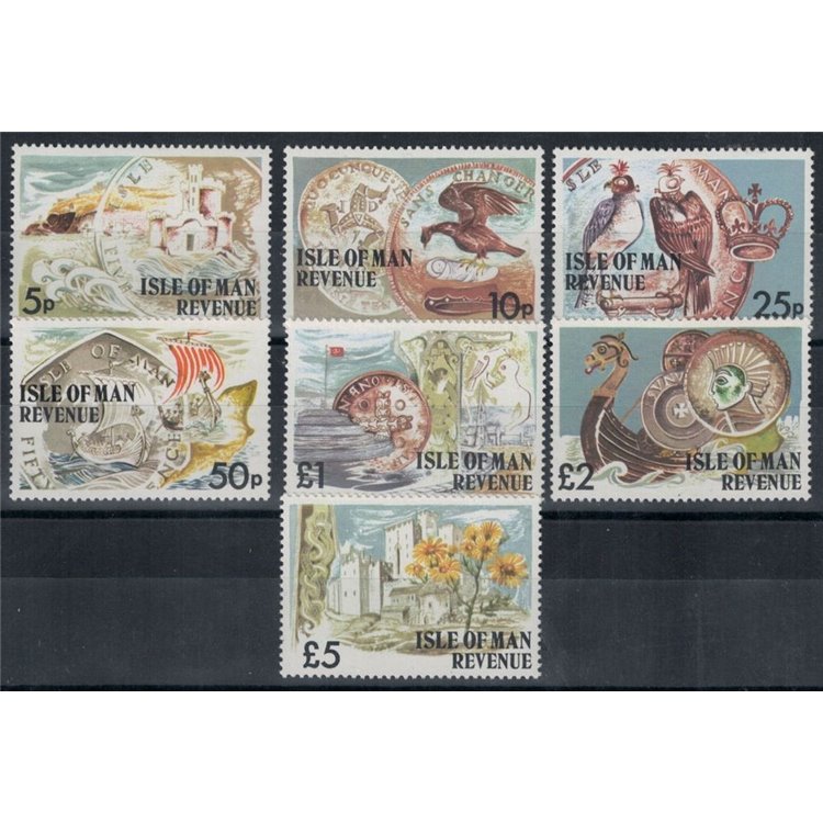 MAN 1976 Francobolli fiscali (Revenue stamps) 7v MNH**