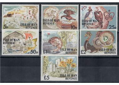 MAN 1976 Francobolli fiscali (Revenue stamps) 7v MNH**