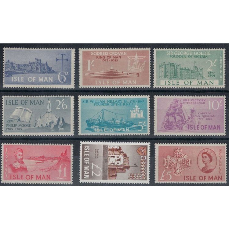 MAN 1966 Revenue stamps 9v MNH**