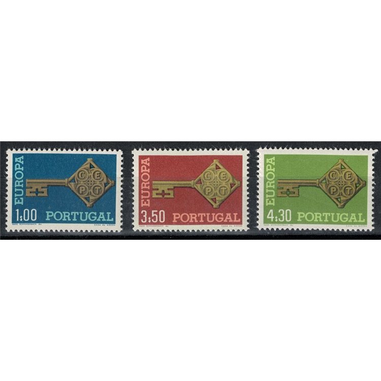 PORTUGAL 1968 Europe 3v MNH**
