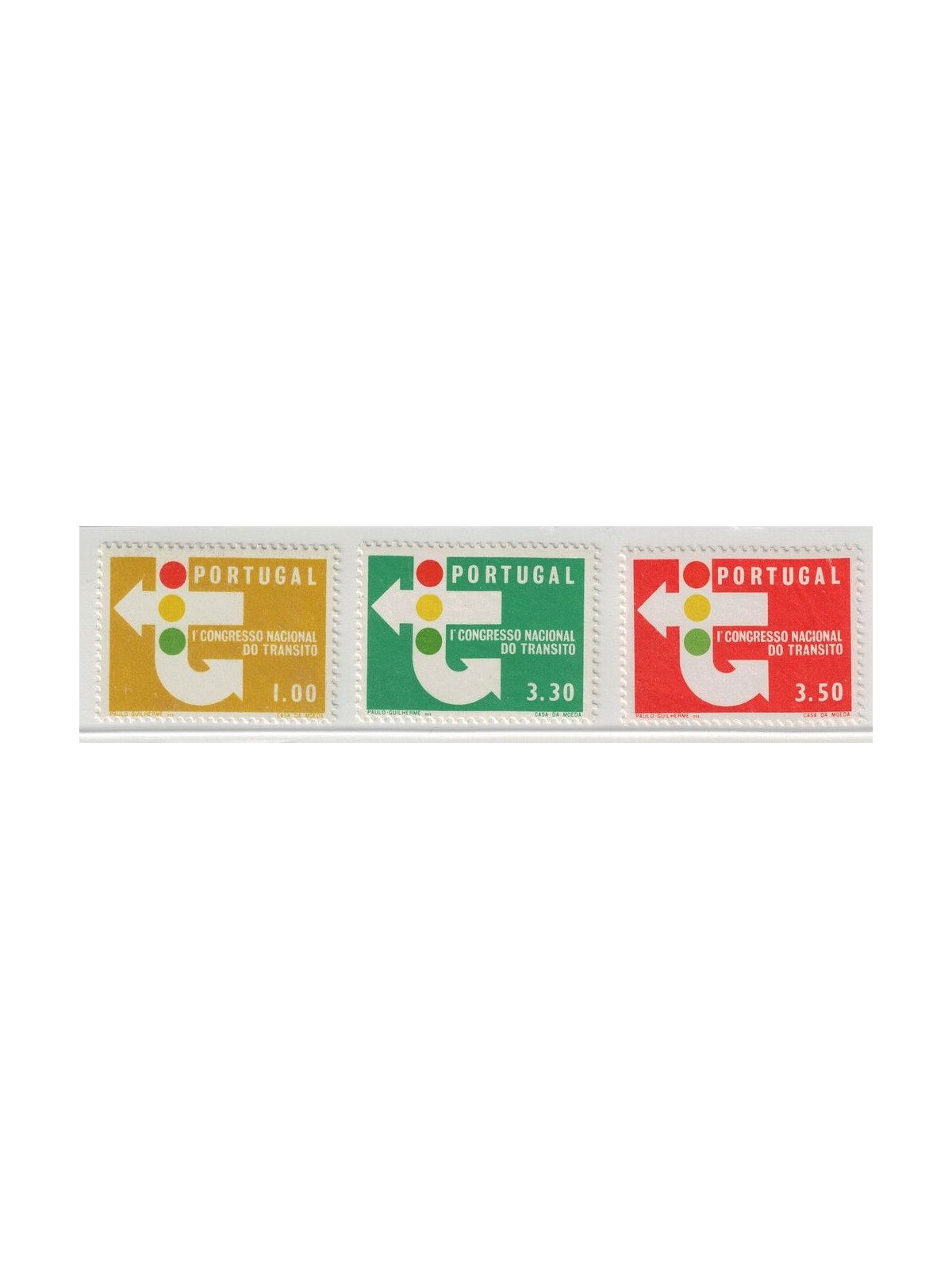 PORTUGAL 1965 Traffic Congress 3v MNH**