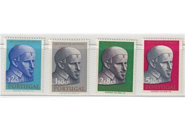 PORTUGAL 1963 Saint Vincent de Paul 4v MNH**