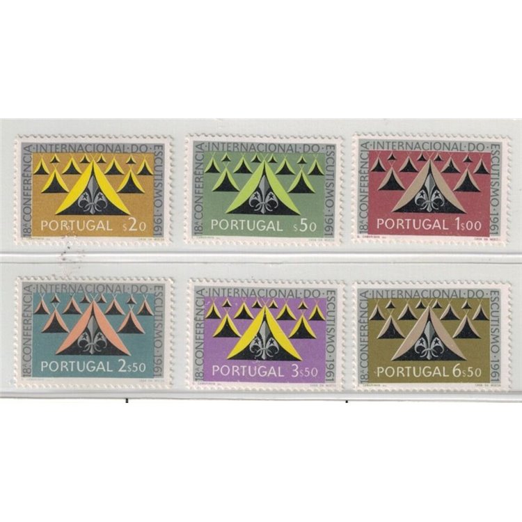 PORTOGALLO 1962 Conferenza di scoutismo 6v MNH**