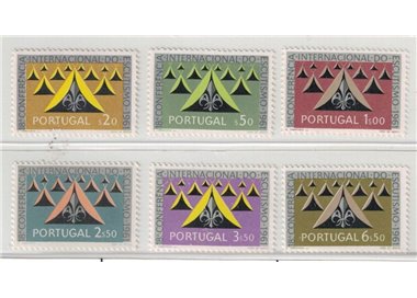 PORTOGALLO 1962 Conferenza di scoutismo 6v MNH**