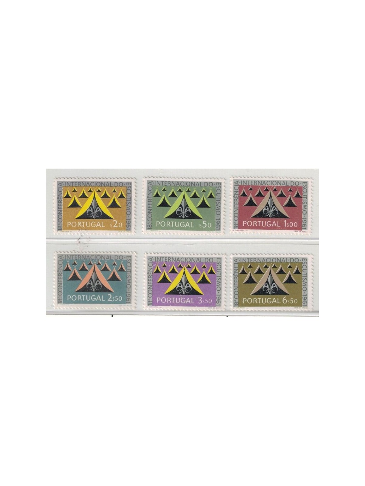 PORTUGAL 1962 Scouting Conference 6v MNH**