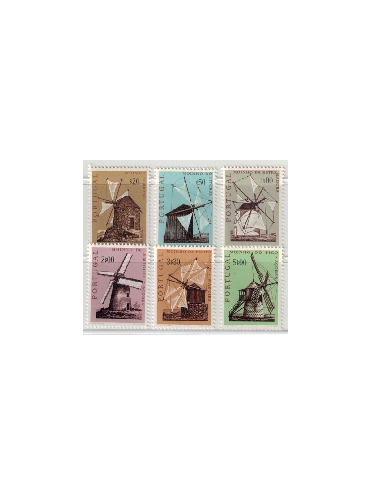 PORTUGAL 1971 Portuguese Mills 6v MNH**