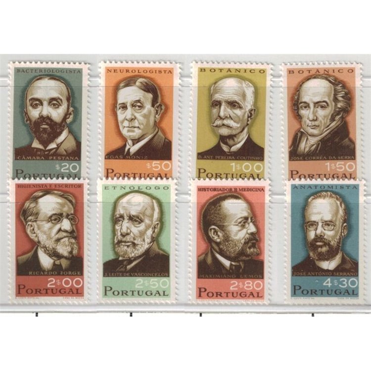 PORTUGAL 1966 Portuguese Celebrities 8v MNH**