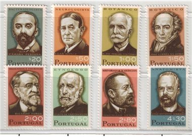 PORTUGAL 1966 Portuguese Celebrities 8v MNH**