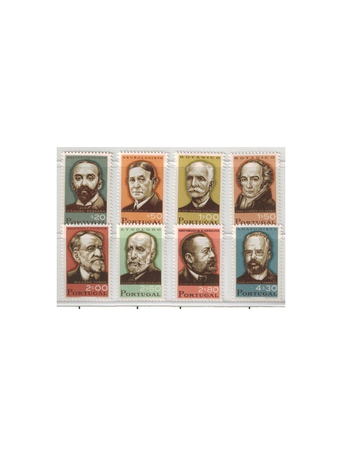 PORTUGAL 1966 Portuguese Celebrities 8v MNH**
