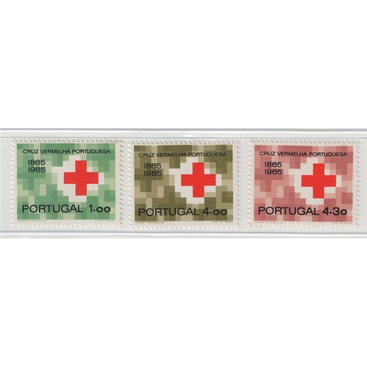 PORTUGAL 1965 Red Cross 3v MNH**