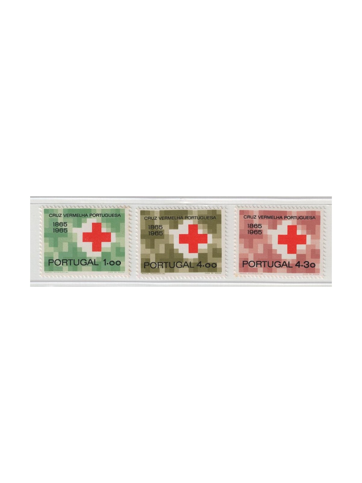 PORTUGAL 1965 Red Cross 3v MNH**