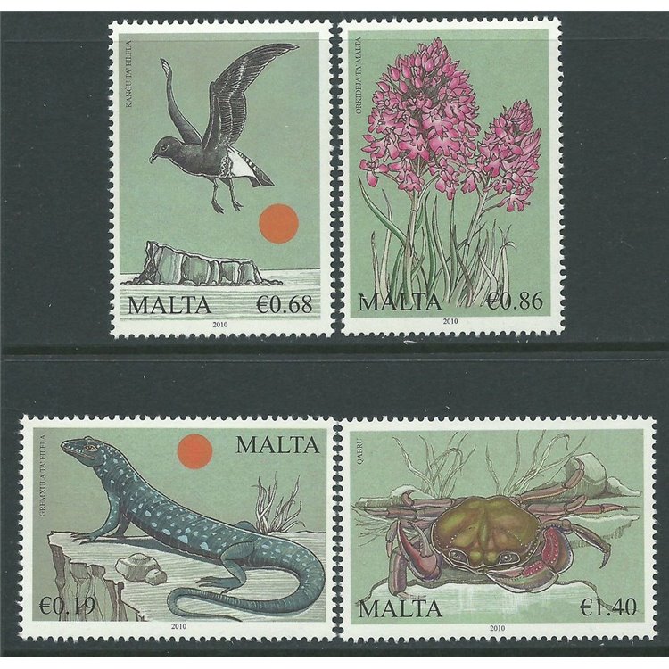 MALTA 2010 Biodiversità 4v MNH**