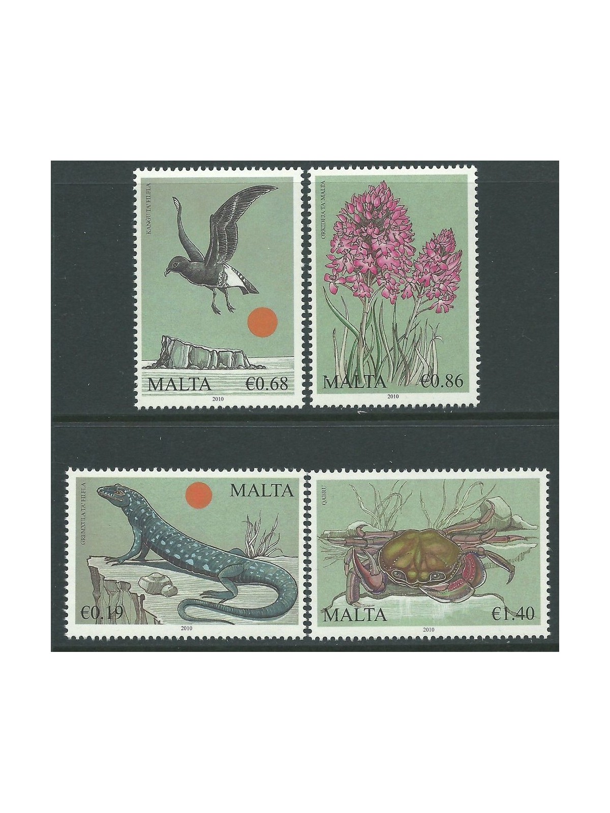 MALTA 2010 Biodiversità 4v MNH**