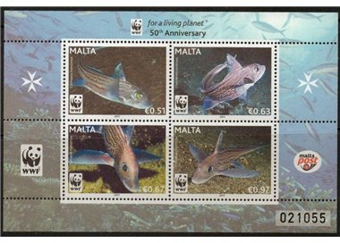 MALTA 2011 WWF - Fauna, pesci 1 BF MNH**