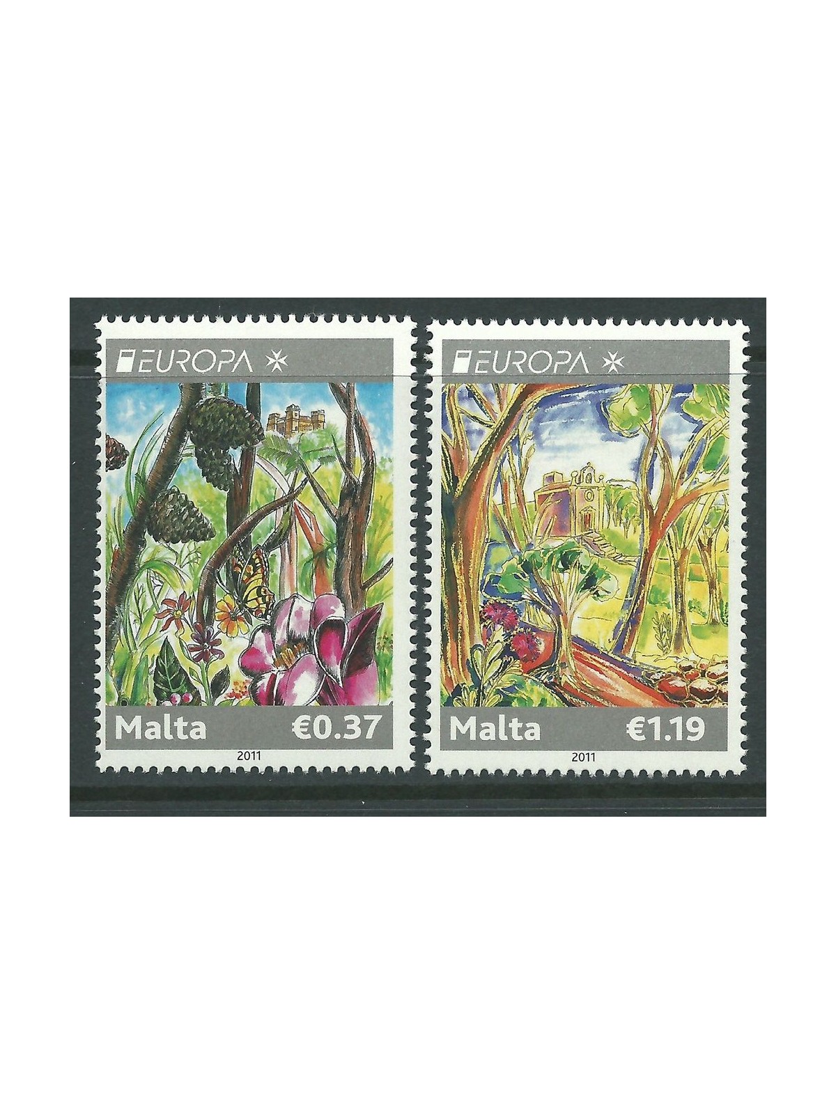 MALTA 2011 Europa 2v MNH**
