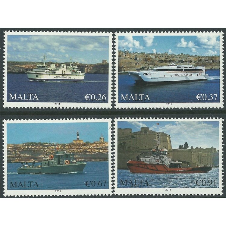 MALTA 2011 Ships 4v MNH**