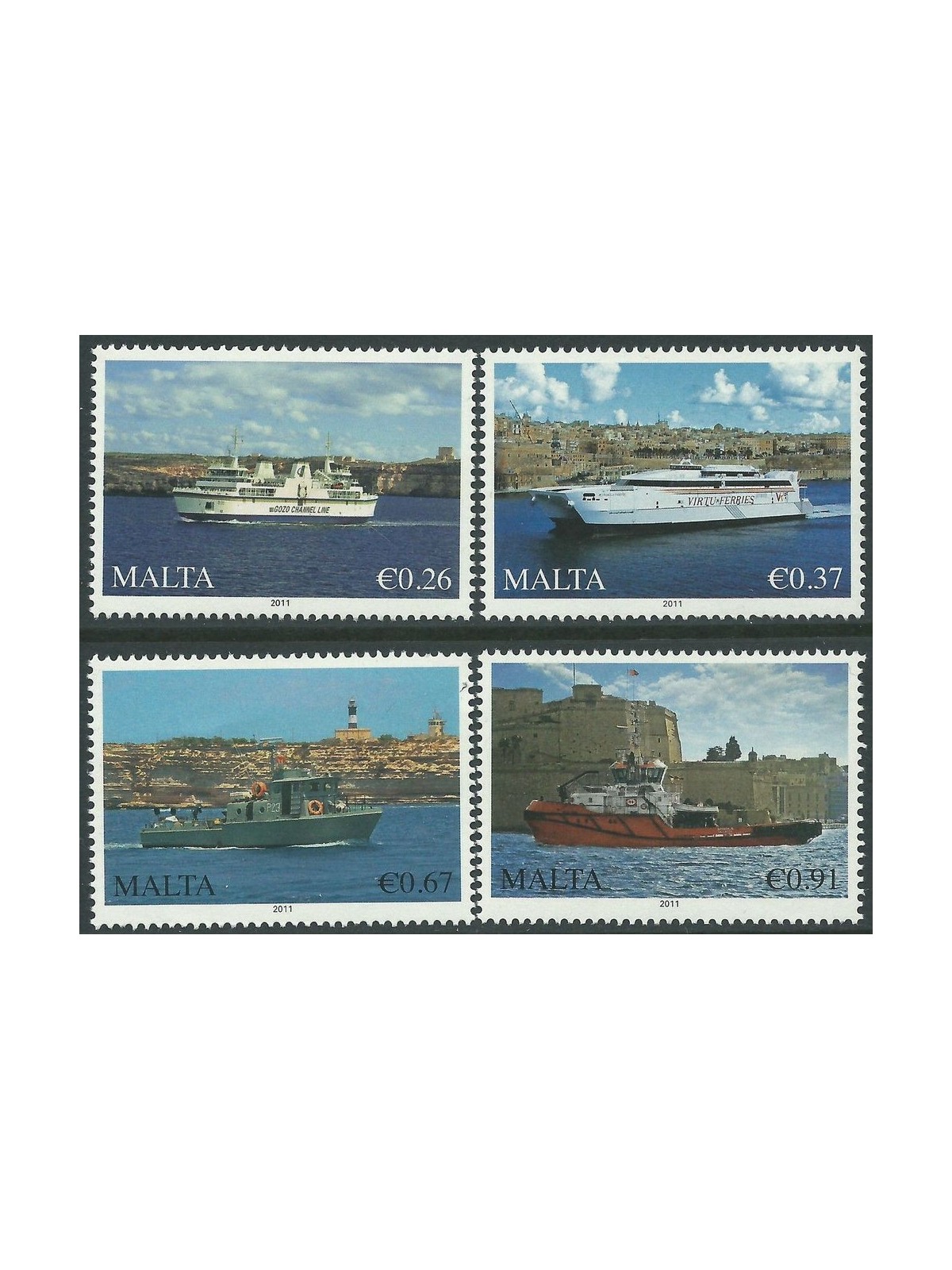 MALTA 2011 Navi 4v MNH**