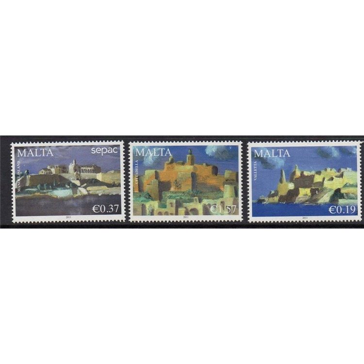 MALTA 2011 Vedute 3v MNH**