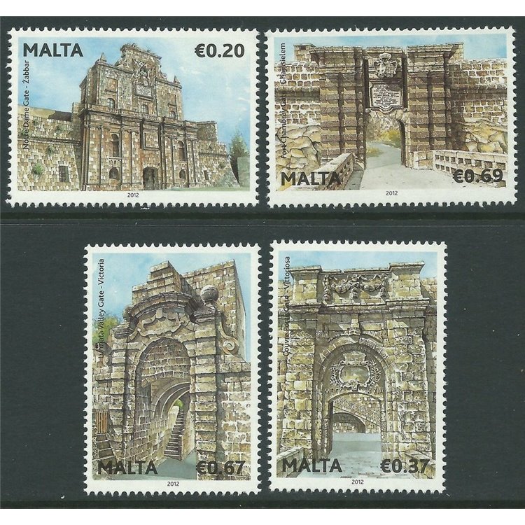MALTA 2012 Porte storiche 4v MNH**
