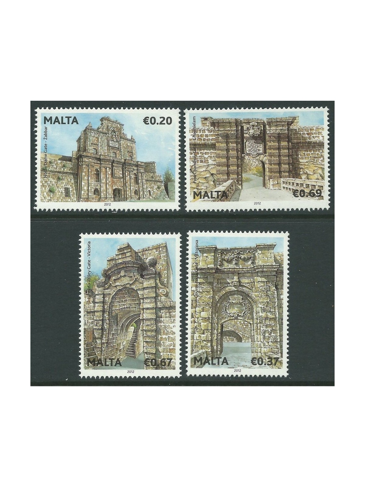 MALTA 2012 Historic doors 4v MNH**