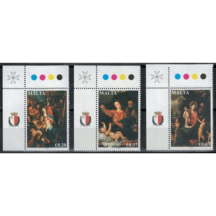 MALTA 2012 Christmas 3v MNH**