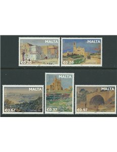 MALTA 2012 Artisti internazionali, dipinti di Malta 5v MNH**