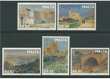 MALTA 2012 Artisti internazionali, dipinti di Malta 5v MNH**