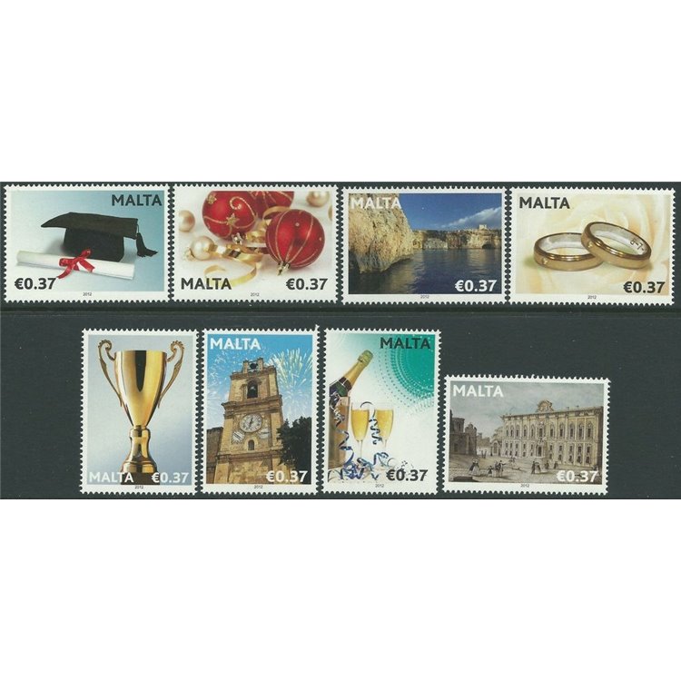 MALTA 2012 Francobolli augurali 8v MNH**