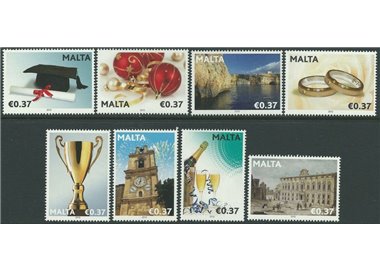 MALTA 2012 Francobolli augurali 8v MNH**