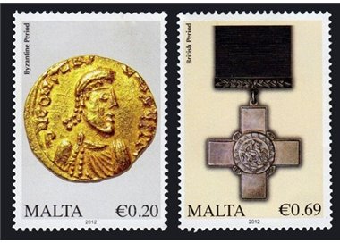 MALTA 2012 Serie ordinaria 2v MNH**