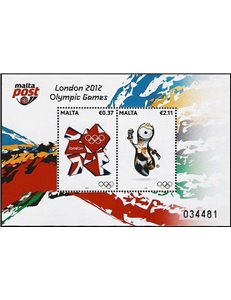 MALTA 2012 Giochi Olimpici Londra 1 BF MNH**