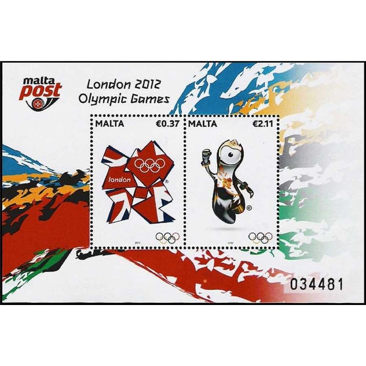 MALTA 2012 Olympic Games London 1 s/s MNH**