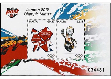 MALTA 2012 Olympic Games London 1 s/s MNH**