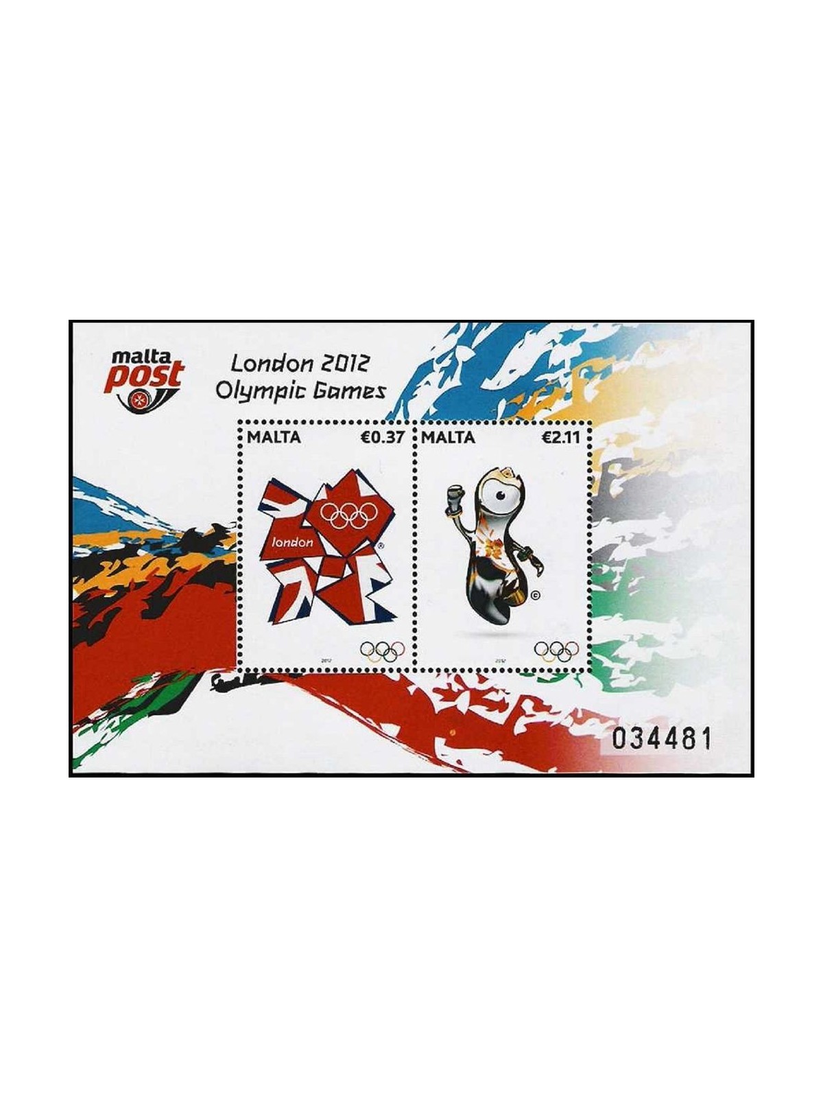 MALTA 2012 Giochi Olimpici Londra 1 BF MNH**