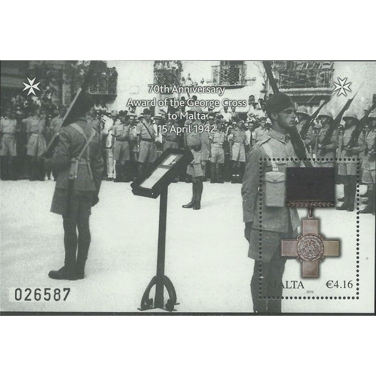 MALTA 2012 George Cross 1 s/s MNH**