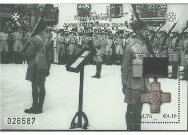 MALTA 2012 George Cross 1 s/s MNH**
