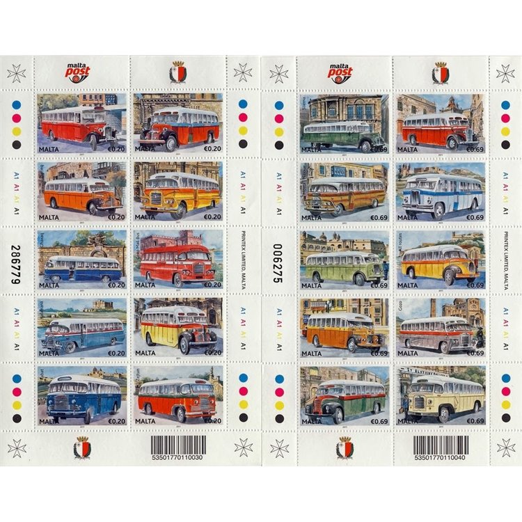 MALTA 2011 Malta Bus 20v MNH**