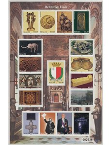 MALTA 2009 Serie ordinaria 17v MNH**