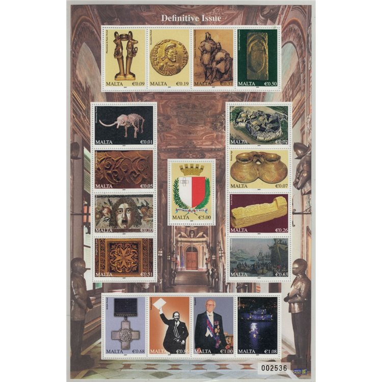 MALTA 2009 Serie ordinaria 17v MNH**