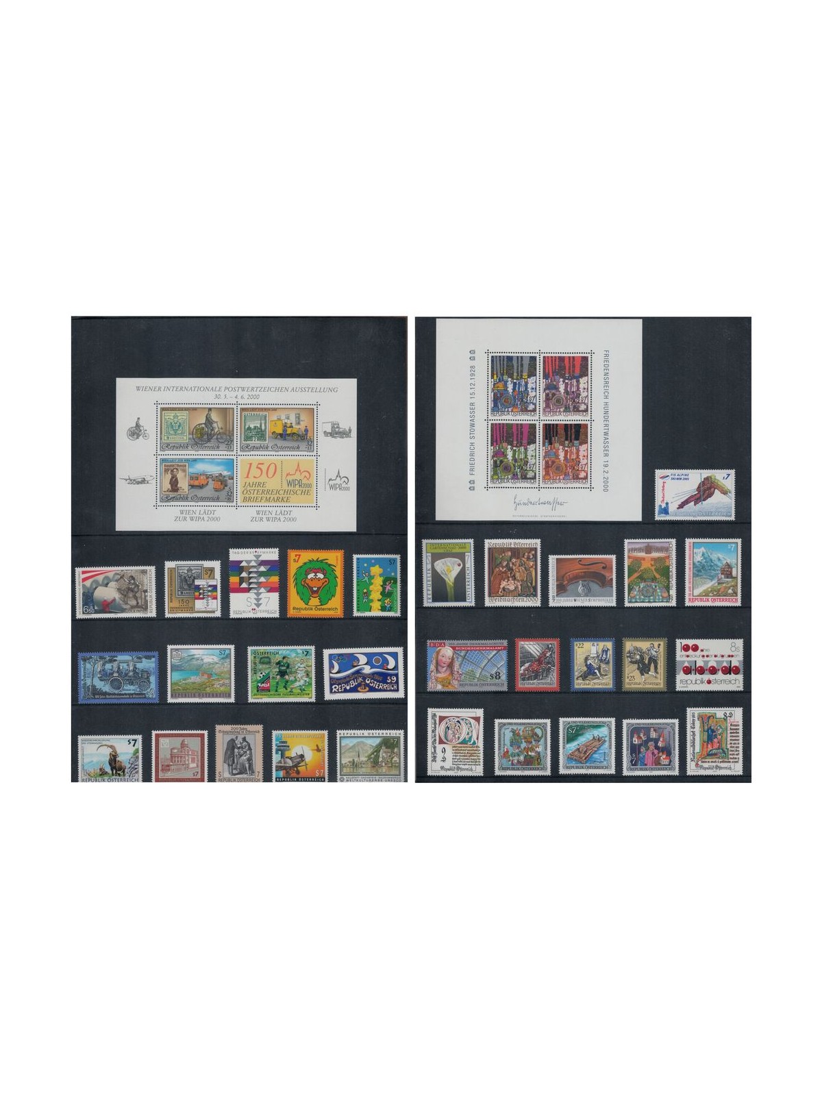 AUSTRIA 2000 Complete vintage 30v + 2 s/s MNH**
