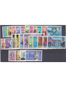 JERSEY 1976 Complete vintage 26v MNH**