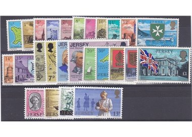 JERSEY 1976 Complete vintage 26v MNH**