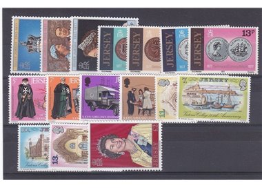 JERSEY 1977 Annata completa 16v MNH**